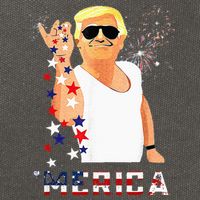 Funny Trump Salt Merica Freedom 4th Of July Gifts Cotton Canvas Backpack
