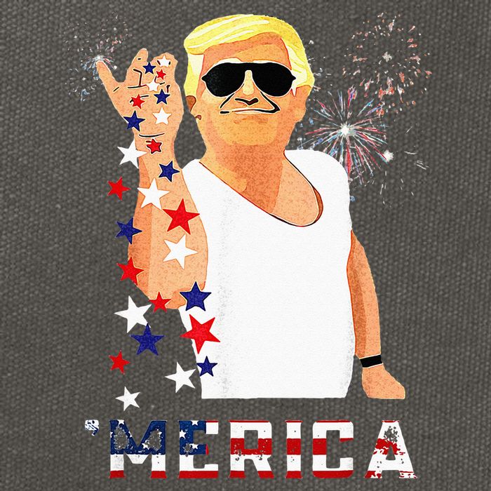 Funny Trump Salt Merica Freedom 4th Of July Gifts Cotton Canvas Backpack
