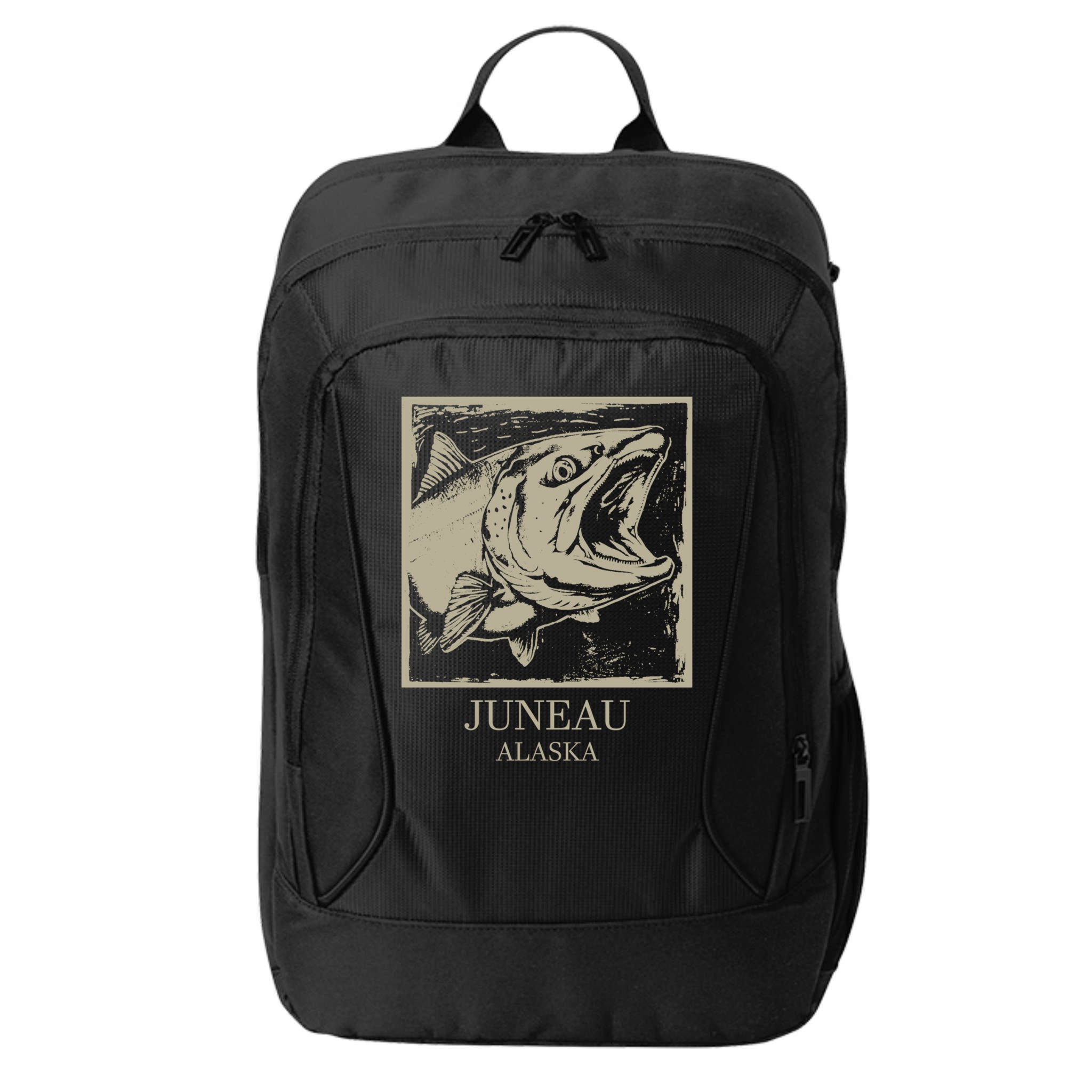 Fishing Town Souvenir Juneau Alaska Gift City Backpack