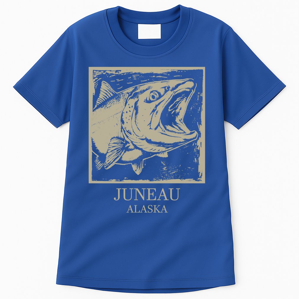 Fishing Town Souvenir Juneau Alaska Gift Tall T-Shirt