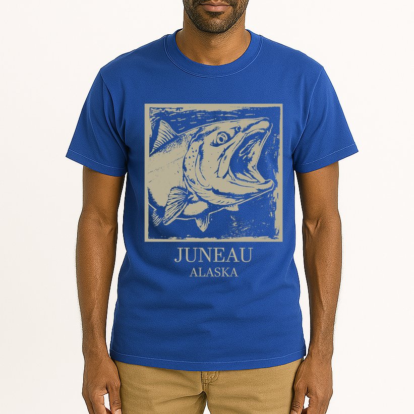 Fishing Town Souvenir Juneau Alaska Gift Tall T-Shirt
