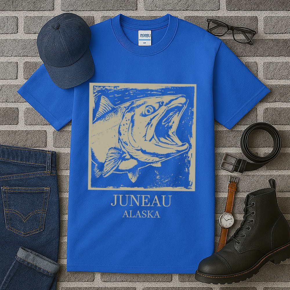 Fishing Town Souvenir Juneau Alaska Gift Tall T-Shirt