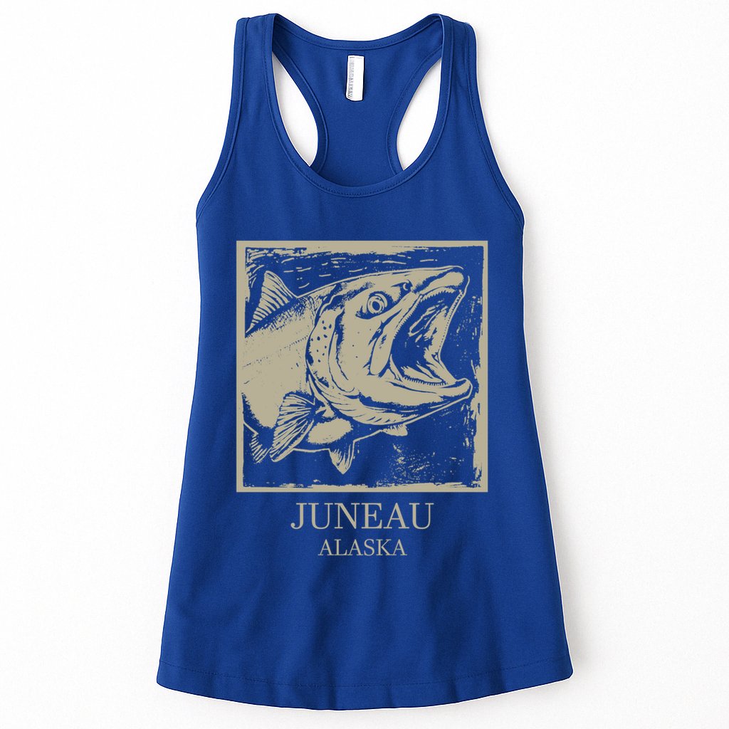 Fishing Town Souvenir Juneau Alaska Gift Womens Tank Top