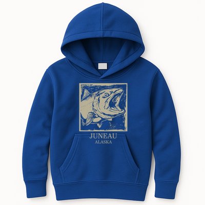 Fishing Town Souvenir Juneau Alaska Gift Kids Hoodie