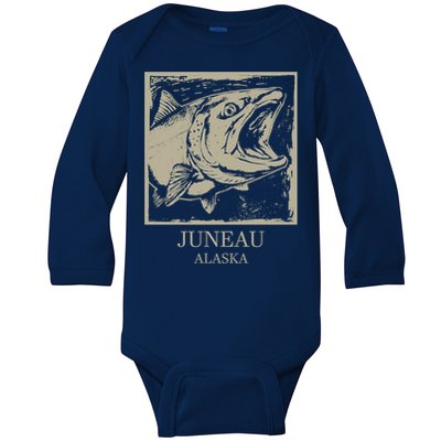 Fishing Town Souvenir Juneau Alaska Gift Baby Long Sleeve Bodysuit