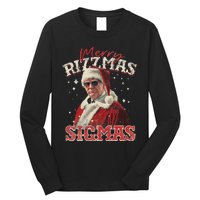 Funny Trump Santa Merry Sigmas Xmas Pajamas Long Sleeve Shirt