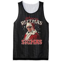 Funny Trump Santa Merry Sigmas Xmas Pajamas Mesh Reversible Basketball Jersey Tank