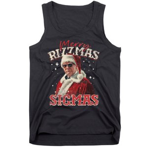 Funny Trump Santa Merry Sigmas Xmas Pajamas Tank Top