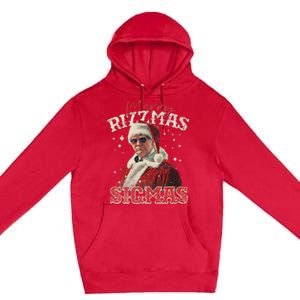 Funny Trump Santa Merry Sigmas Xmas Pajamas Premium Pullover Hoodie