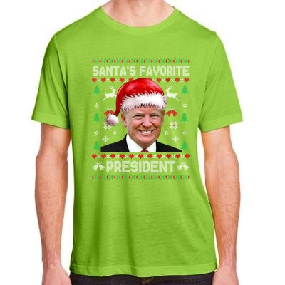 Funny Trump SantaS Favorite President Ugly Xmas Funny Gift Adult ChromaSoft Performance T-Shirt