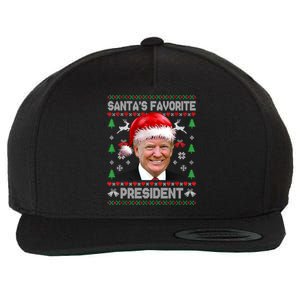 Funny Trump SantaS Favorite President Ugly Xmas Funny Gift Wool Snapback Cap