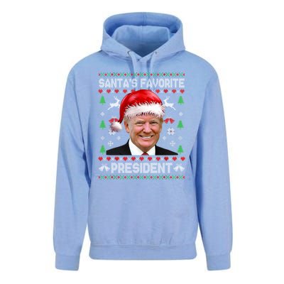 Funny Trump SantaS Favorite President Ugly Xmas Funny Gift Unisex Surf Hoodie