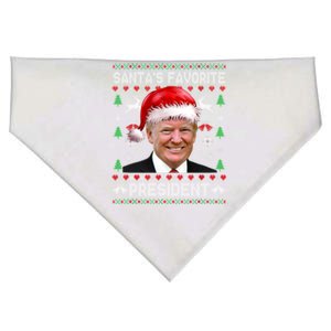 Funny Trump SantaS Favorite President Ugly Xmas Funny Gift USA-Made Doggie Bandana