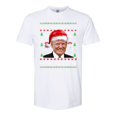 Funny Trump SantaS Favorite President Ugly Xmas Funny Gift Softstyle CVC T-Shirt