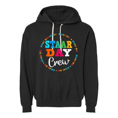 Funny Test STAAR Day Crew Mode On Teacher Testing Ideas Garment-Dyed Fleece Hoodie