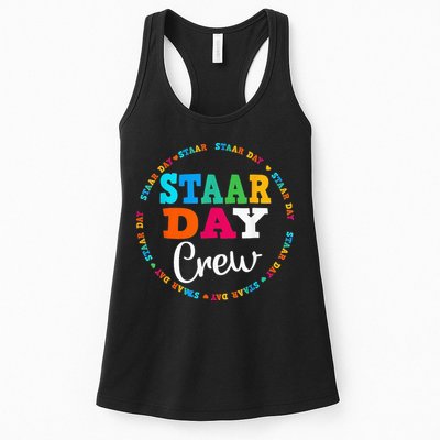 Funny Test STAAR Day Crew Mode On Teacher Testing Ideas Womens Tank Top