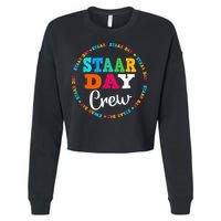 Funny Test STAAR Day Crew Mode On Teacher Testing Ideas Cropped Pullover Crew