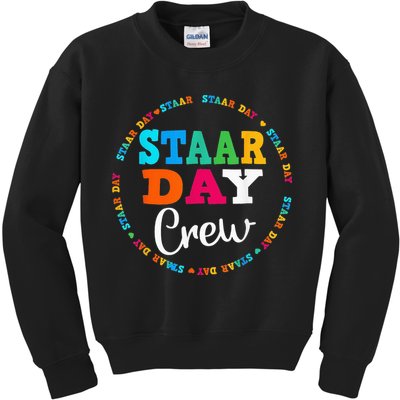 Funny Test STAAR Day Crew Mode On Teacher Testing Ideas Kids Sweatshirt