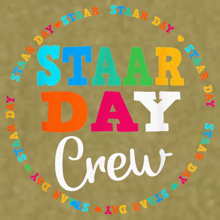 Funny Test STAAR Day Crew Mode On Teacher Testing Ideas Garment-Dyed Women's Muscle Tee
