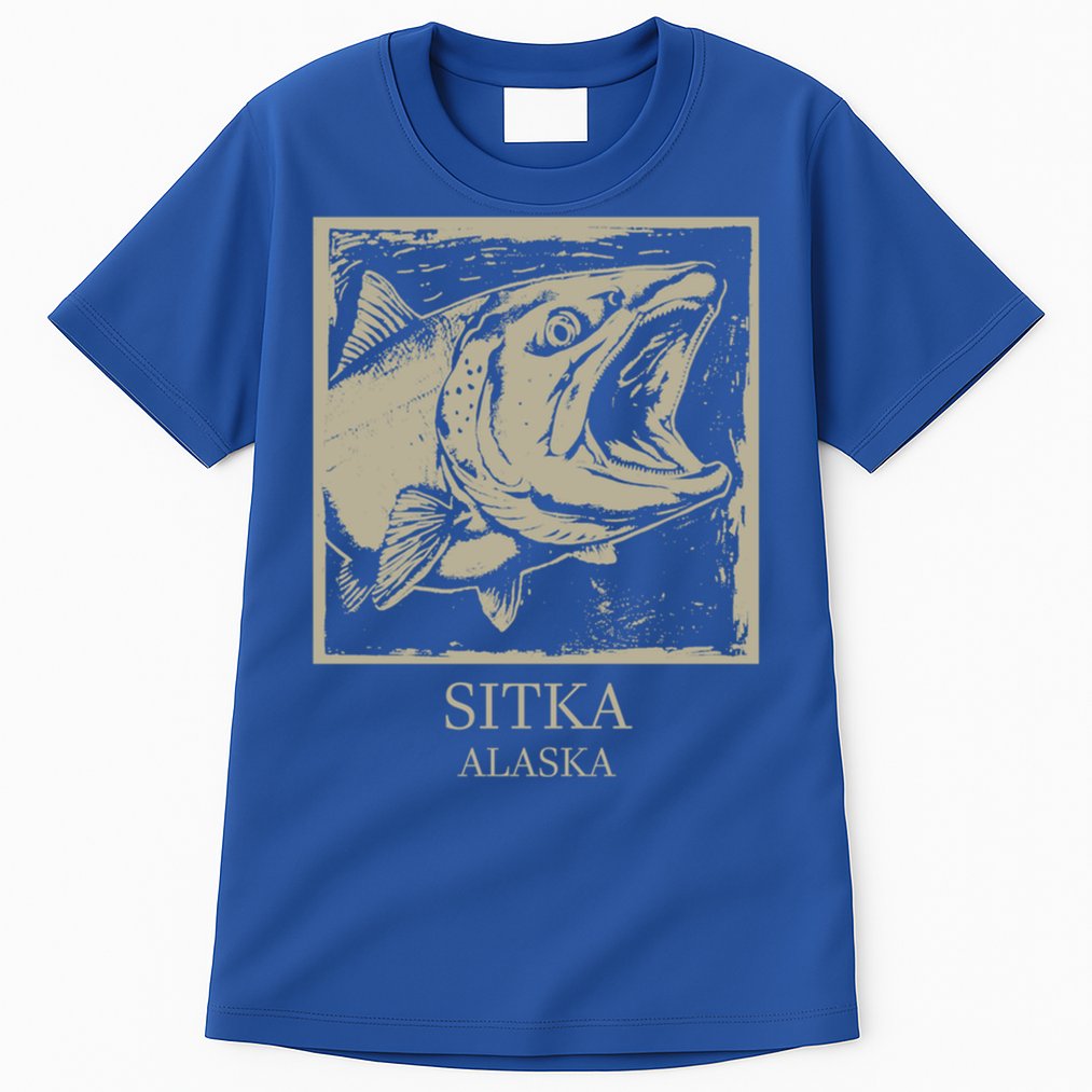 Fishing Town Souvenir Sitka Alaska Gift Tall T-Shirt