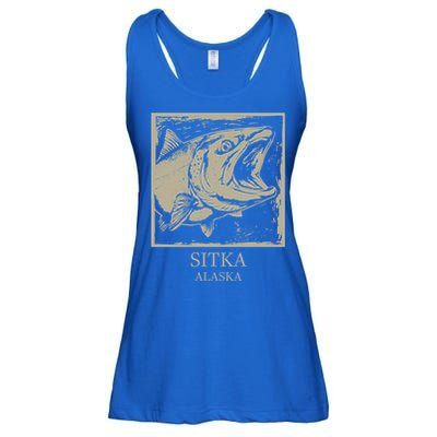 Fishing Town Souvenir Sitka Alaska Gift Ladies Essential Flowy Tank
