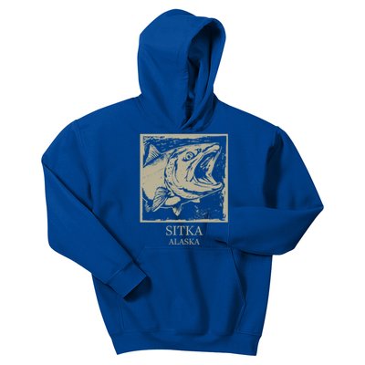 Fishing Town Souvenir Sitka Alaska Gift Kids Hoodie