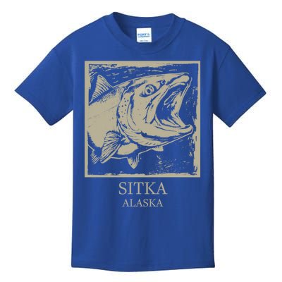 Fishing Town Souvenir Sitka Alaska Gift Kids T-Shirt