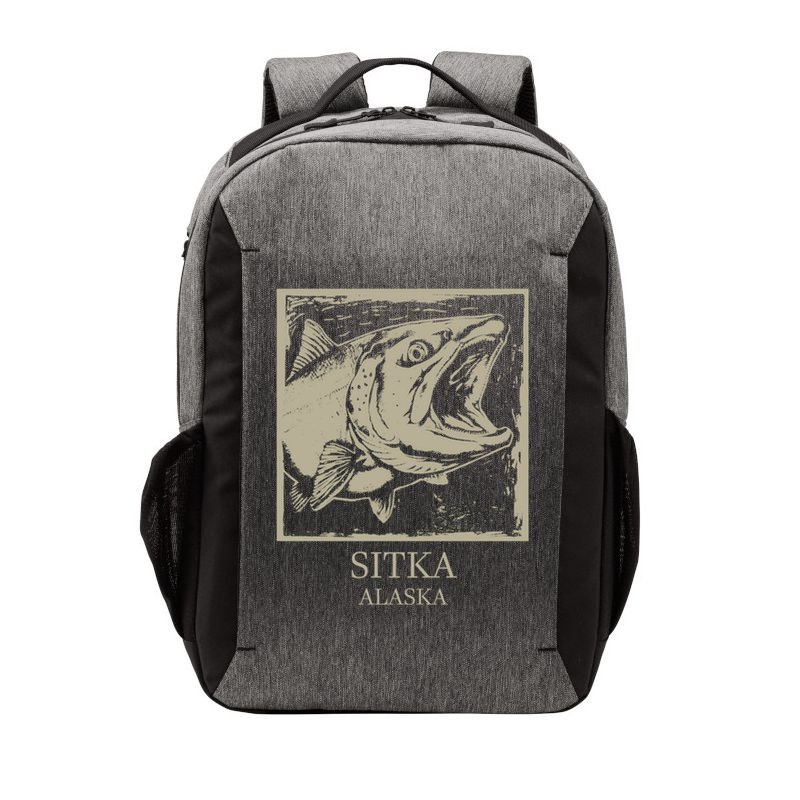 Fishing Town Souvenir Sitka Alaska Gift Vector Backpack