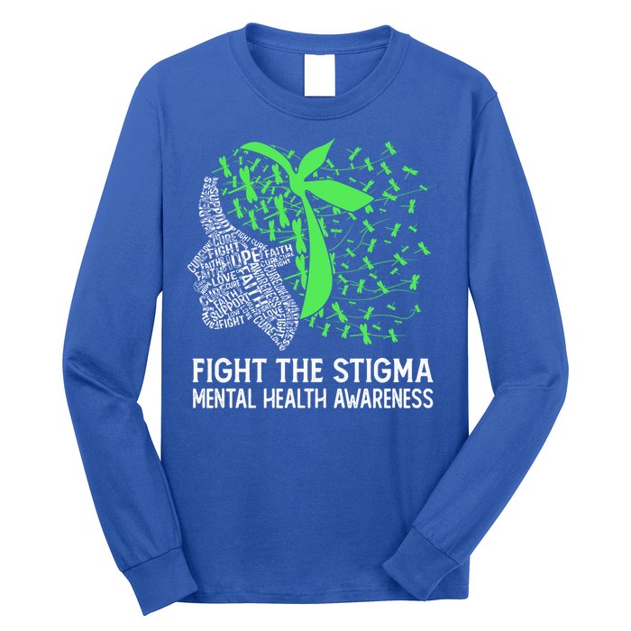 Fight The Stigma Tal Health Awareness Gift Long Sleeve Shirt