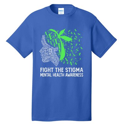 Fight The Stigma Tal Health Awareness Gift Tall T-Shirt