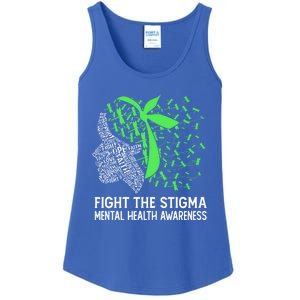 Fight The Stigma Tal Health Awareness Gift Ladies Essential Tank