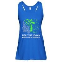 Fight The Stigma Tal Health Awareness Gift Ladies Essential Flowy Tank