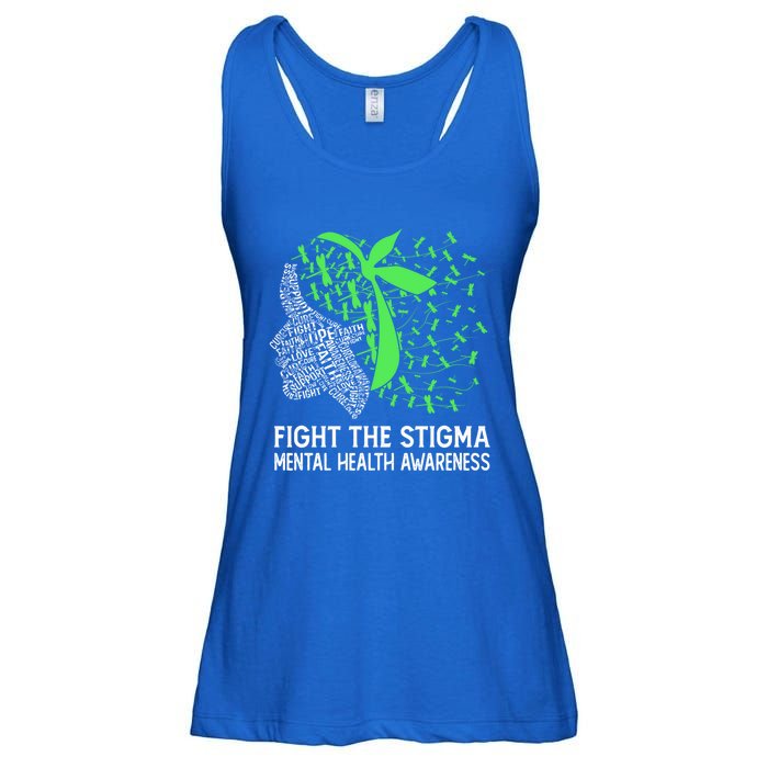 Fight The Stigma Tal Health Awareness Gift Ladies Essential Flowy Tank