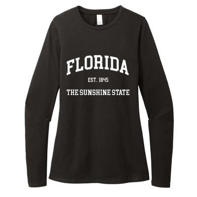 Florida The Sunshine State Womens CVC Long Sleeve Shirt