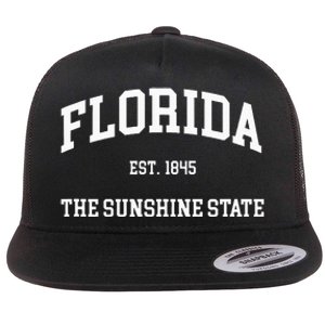 Florida The Sunshine State Flat Bill Trucker Hat