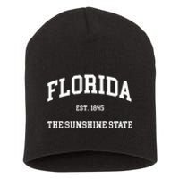 Florida The Sunshine State Short Acrylic Beanie