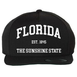 Florida The Sunshine State Wool Snapback Cap