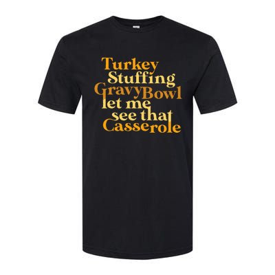 Funny Turkey Stuffing Gravy Bowl Thanksgiving Lover Softstyle® CVC T-Shirt