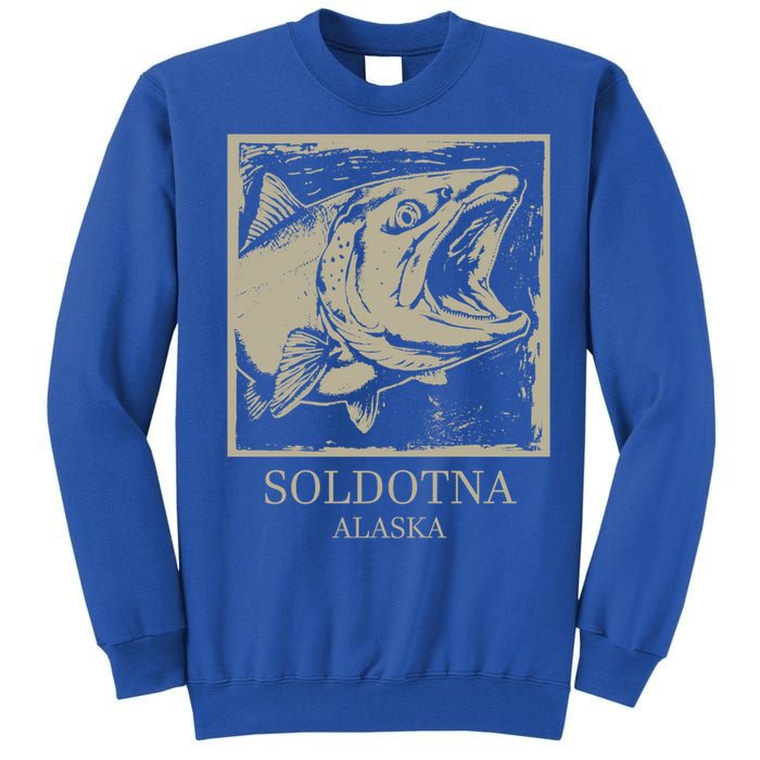 Fishing Town Souvenir Soldotna Alaska Gift Tall Sweatshirt