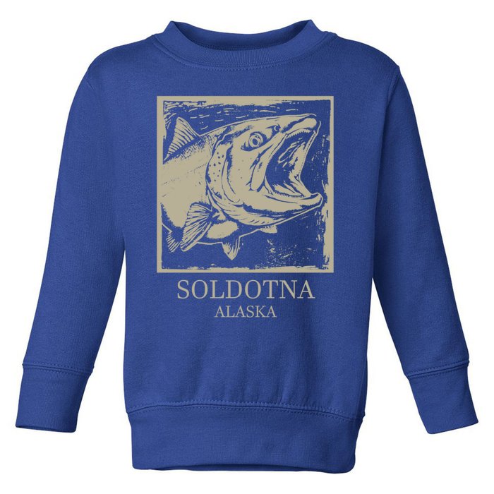 Fishing Town Souvenir Soldotna Alaska Gift Toddler Sweatshirt