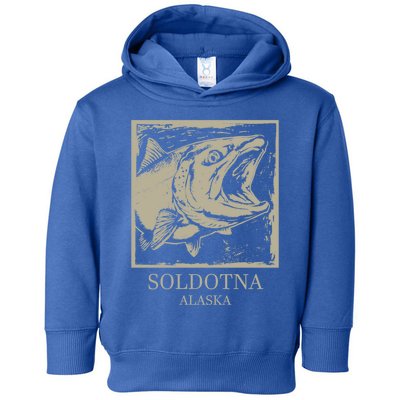 Fishing Town Souvenir Soldotna Alaska Gift Toddler Hoodie