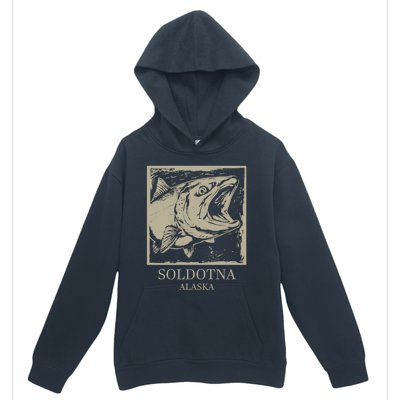 Fishing Town Souvenir Soldotna Alaska Gift Urban Pullover Hoodie