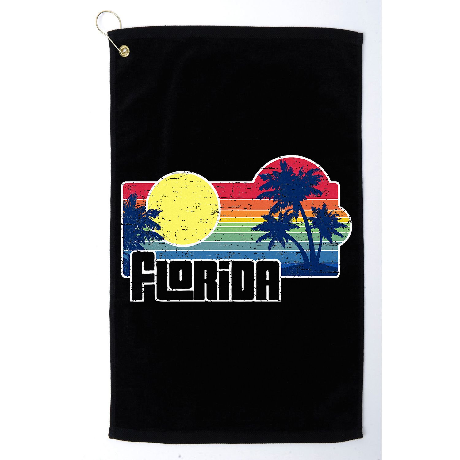 Florida The Sunshine State Florida Vacation Golf Towel