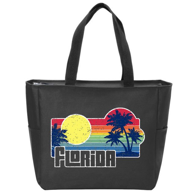 Florida The Sunshine State Florida Vacation Zip Tote Bag
