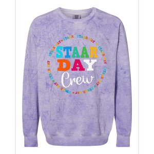 Funny Test Staar Day Crew Mode On Teacher Testing Ideas Colorblast Crewneck Sweatshirt