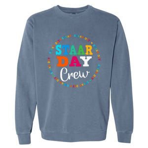 Funny Test Staar Day Crew Mode On Teacher Testing Ideas Garment-Dyed Sweatshirt