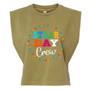 Funny Test Staar Day Crew Mode On Teacher Testing Ideas Garment-Dyed Women's Muscle Tee