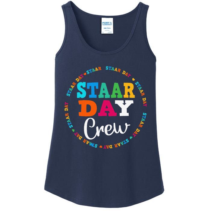 Funny Test Staar Day Crew Mode On Teacher Testing Ideas Ladies Essential Tank