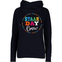 Funny Test Staar Day Crew Mode On Teacher Testing Ideas Womens Funnel Neck Pullover Hood