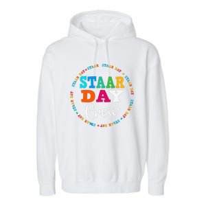 Funny Test Staar Day Crew Mode On Teacher Testing Ideas Garment-Dyed Fleece Hoodie